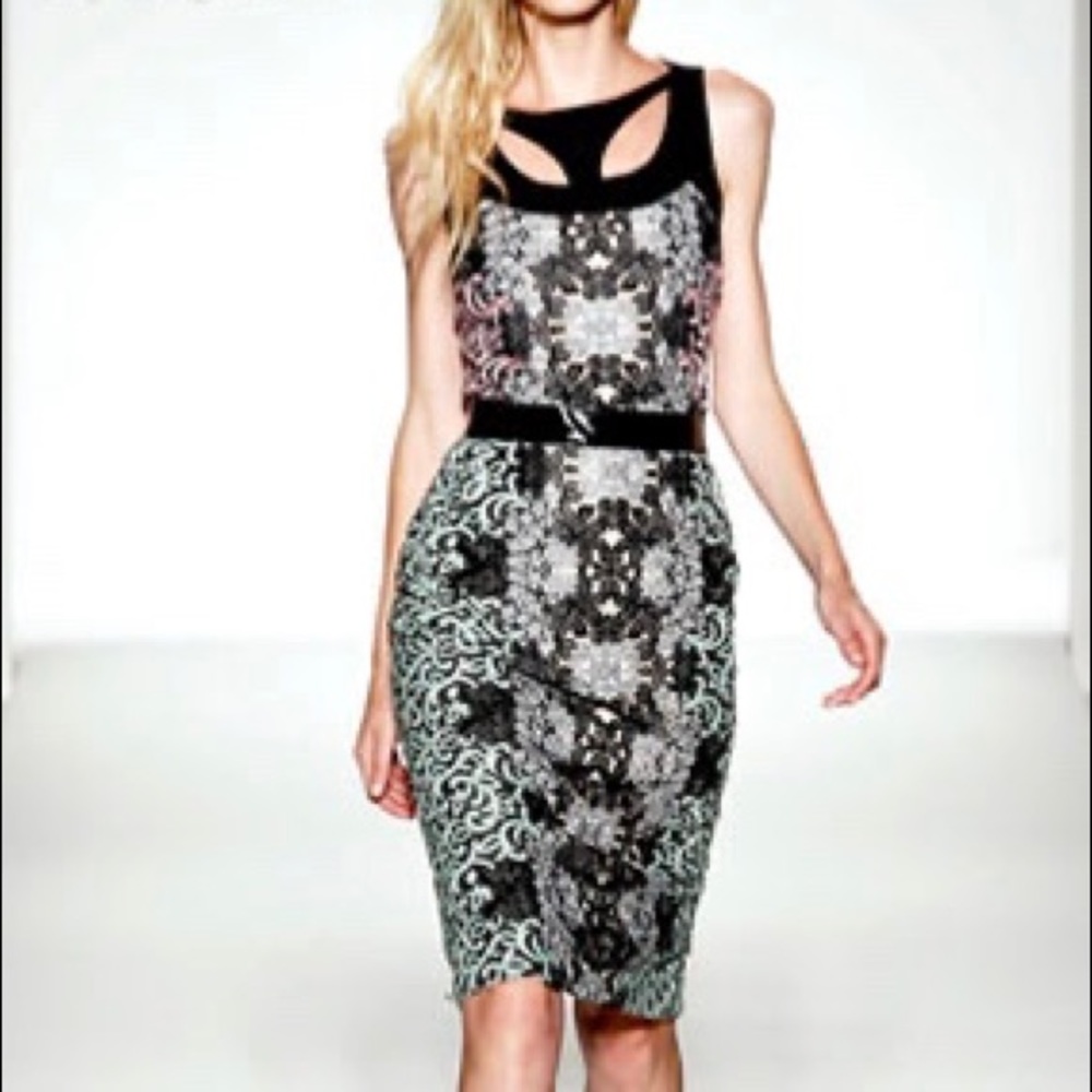 Runway! Floral lace dress. Sportmax by Max Mara.
